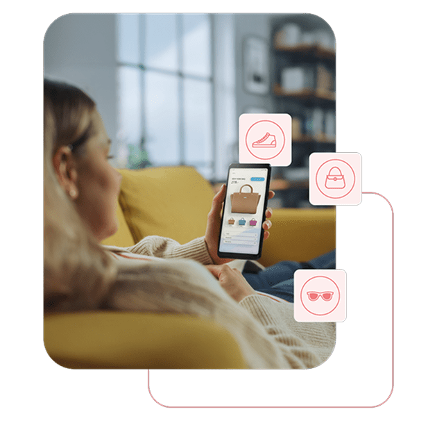 Loja online em dispositivo móvel