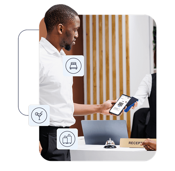 Aceitar pagamentos no hotel com o terminal SMART