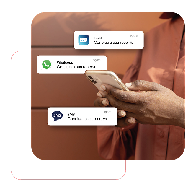 Pagamentos através de link por e-mail, whatsaspp ou SMS