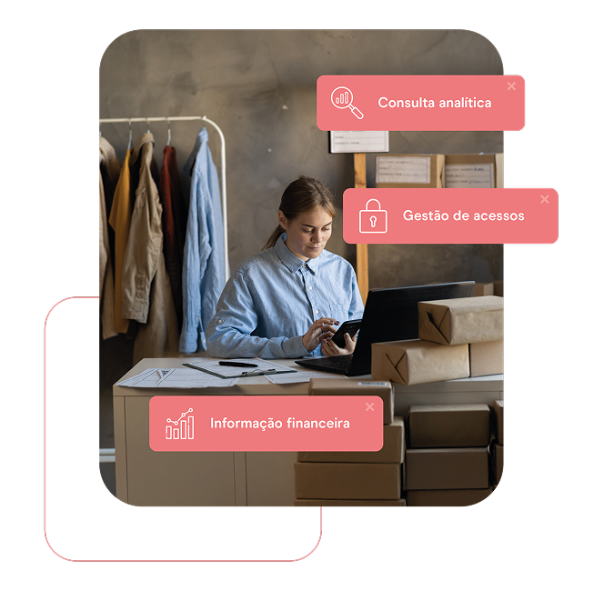 Gestão da loja na Área do Cliente