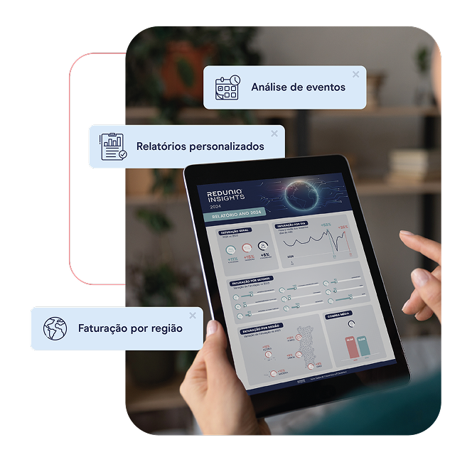 Consulta de Insights em tablet