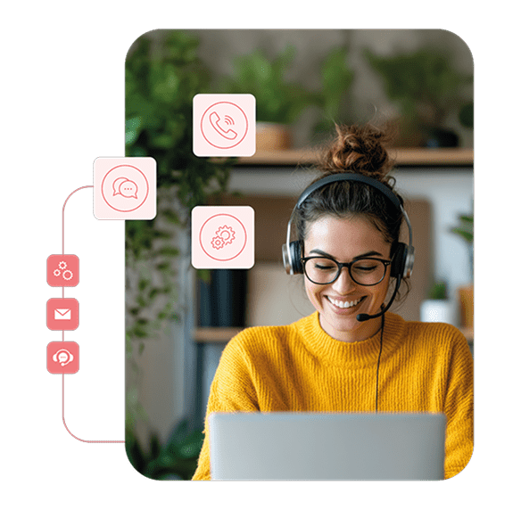 Atendimento em português com o serviço a clientes