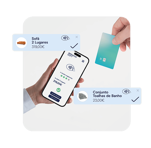 Pagamentos com cartão em telemóvel